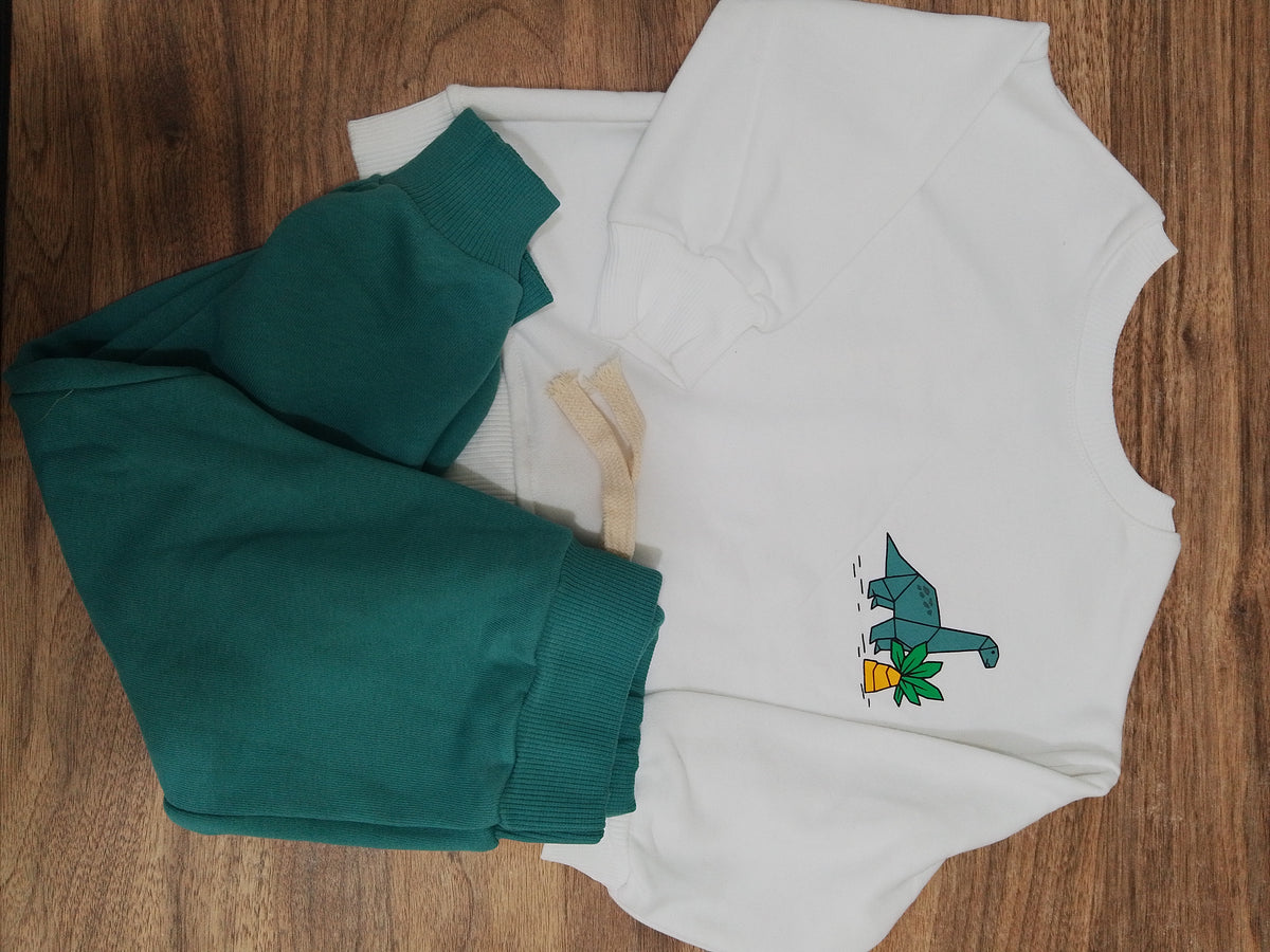 Dinosaur Aqua_Cotton