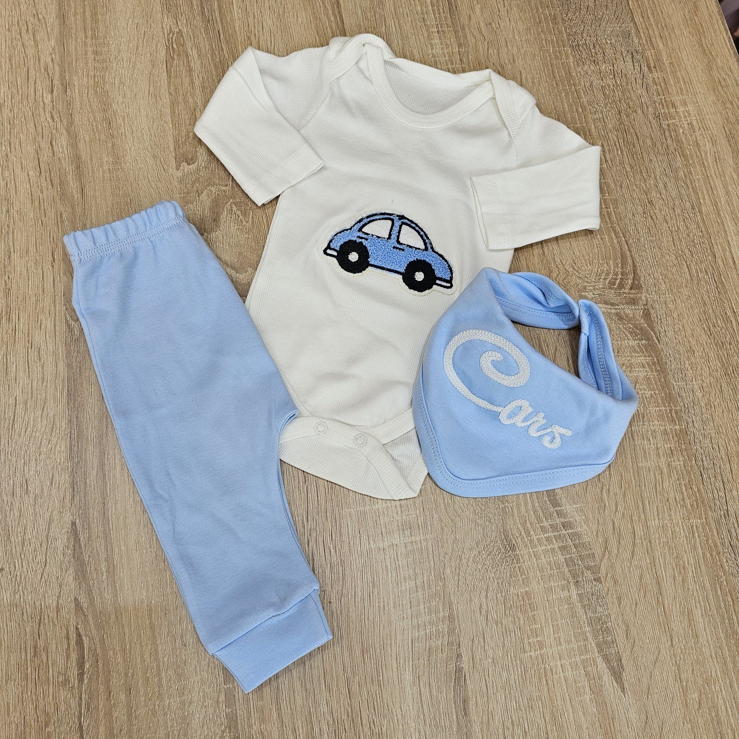 Cars blue- 3 pieces set
