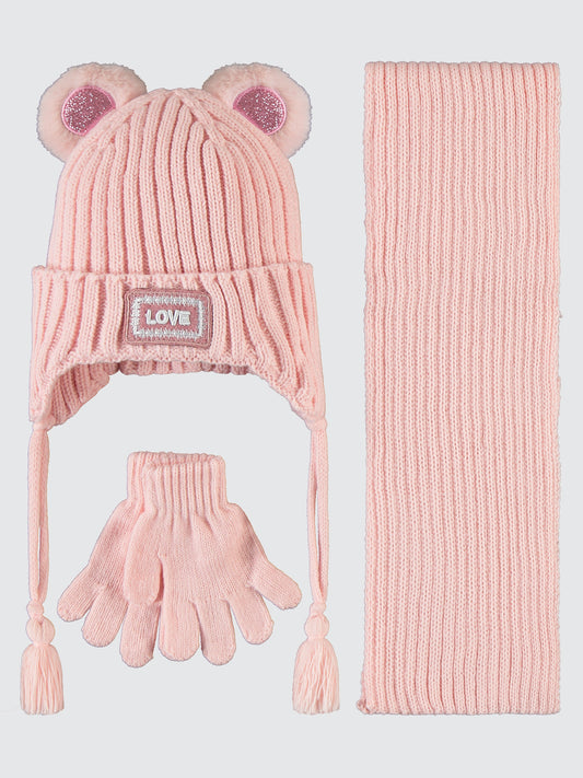 Love (2-5 years) - Scarf,beanie & gloves