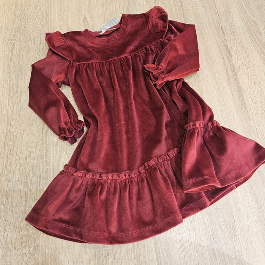 Dress Crimson velvet elegance