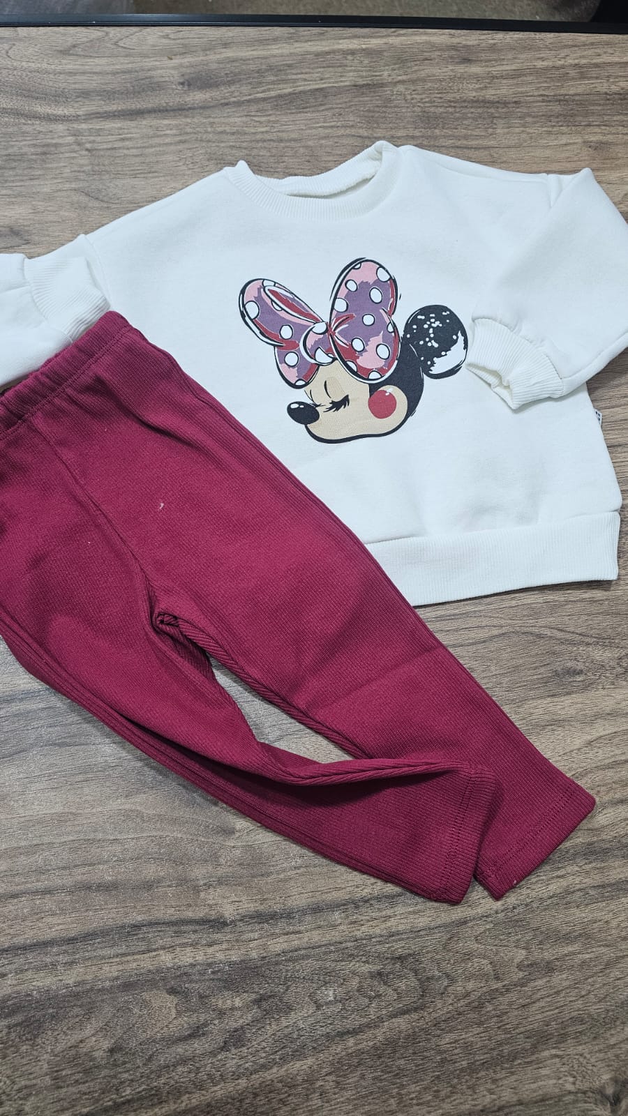 Miky bordeaux fleecs set