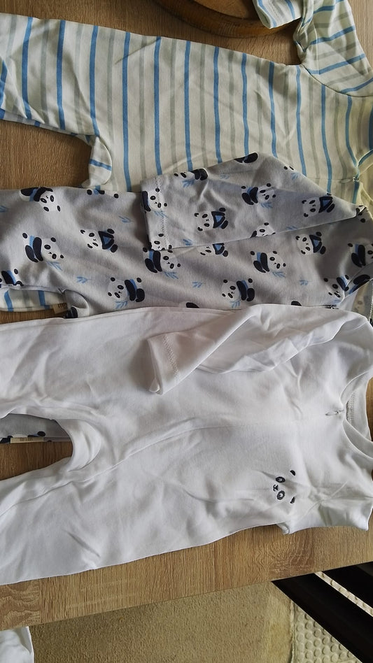 Panda 3 pieces- cotton overalls
