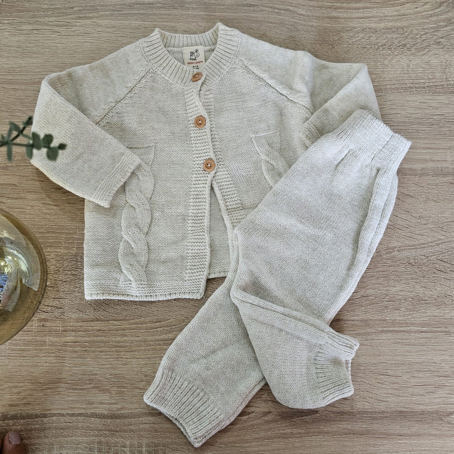 Nude wool- 2 pieces set
