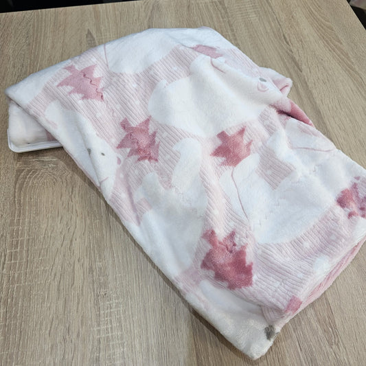 Teddy bear - pink blancket