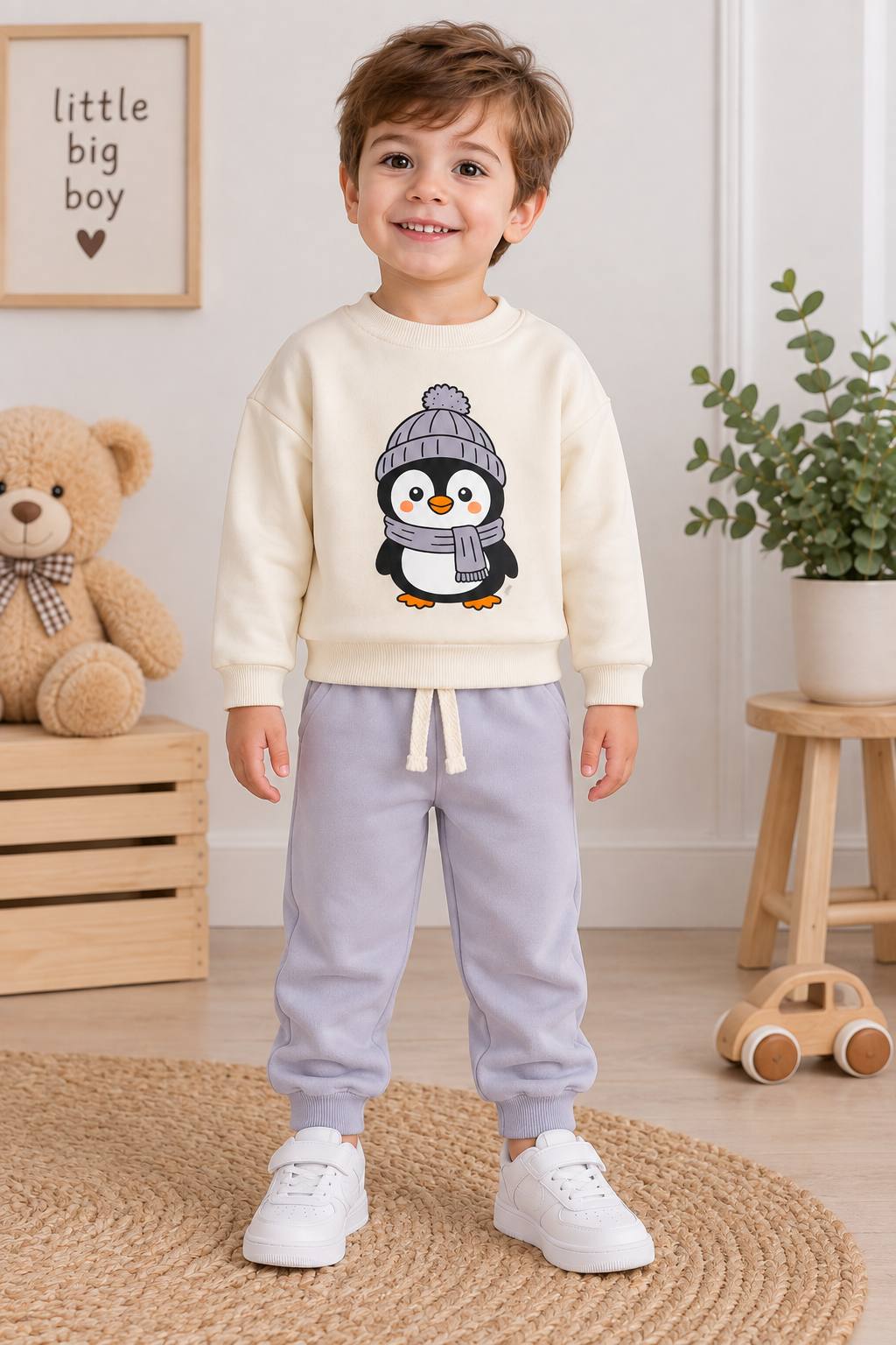 Penguin Grey - Cotton Set