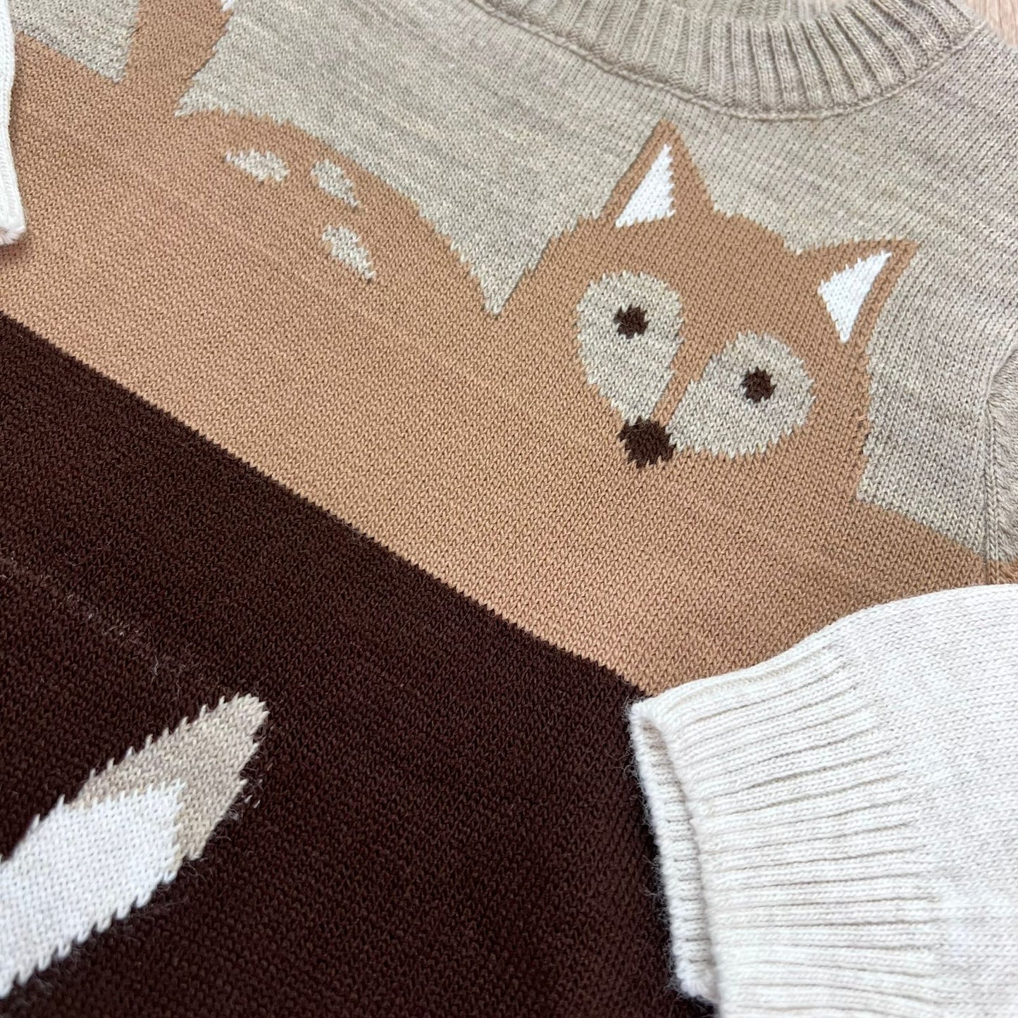 Loup brown / wool sweater