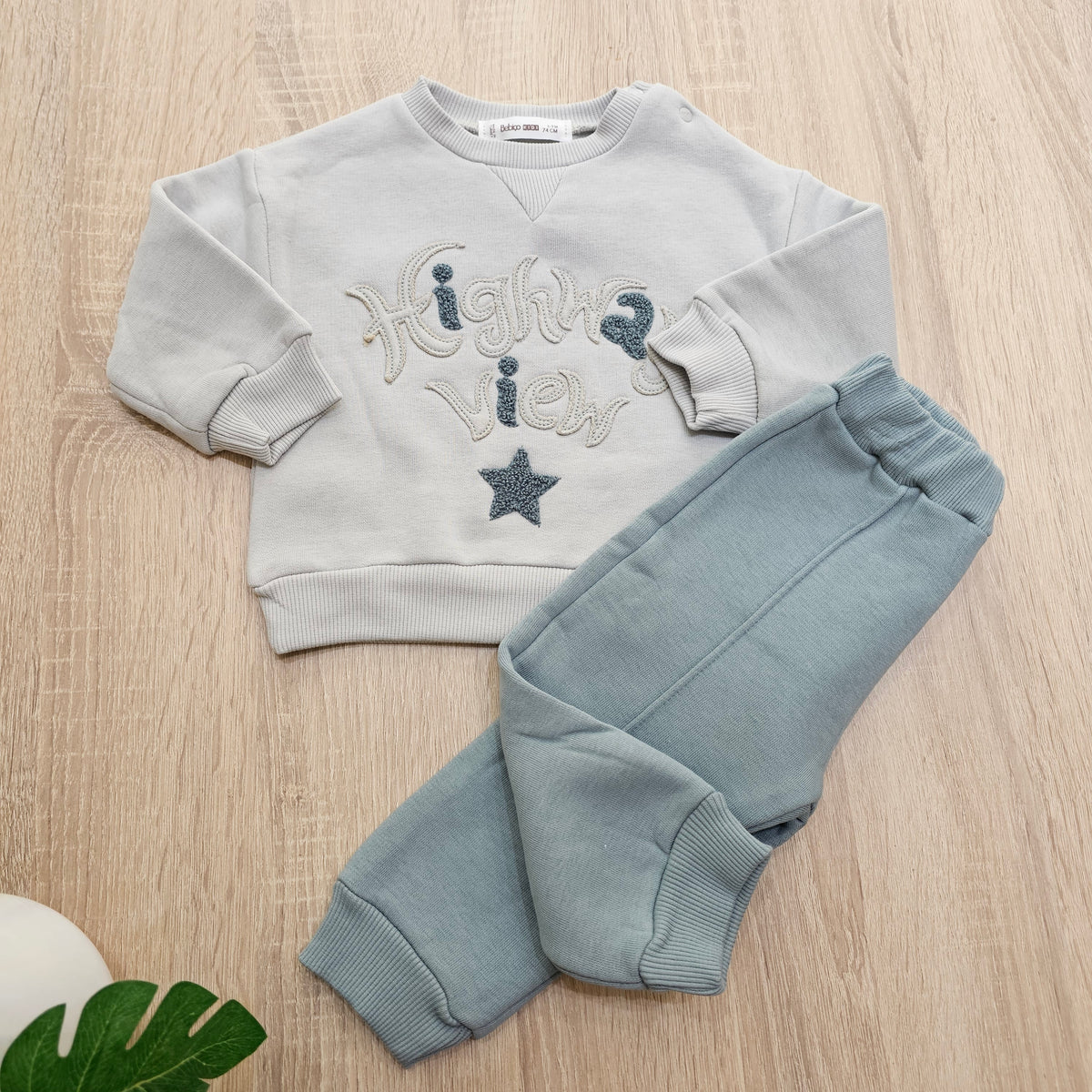 Highway green- bebico Fleece set