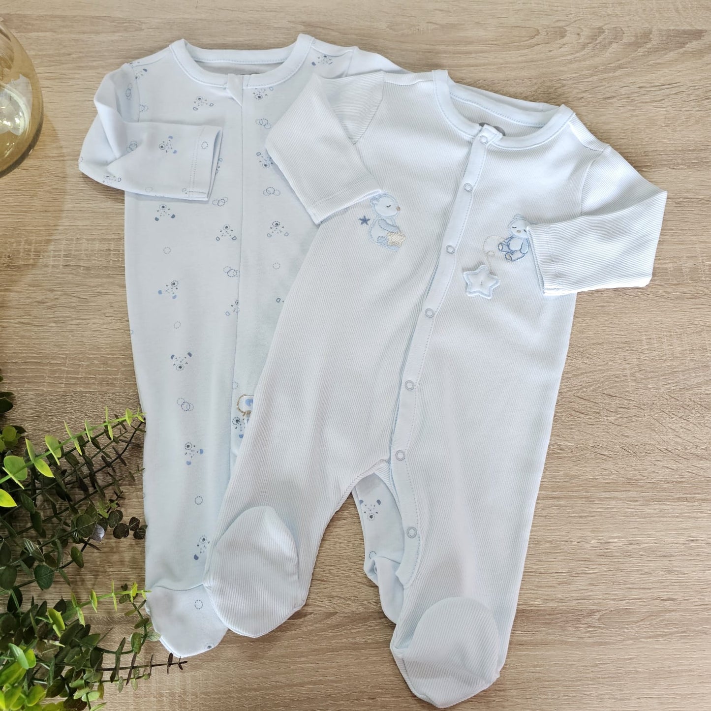 Pack of 2 cotton overalls - caramell