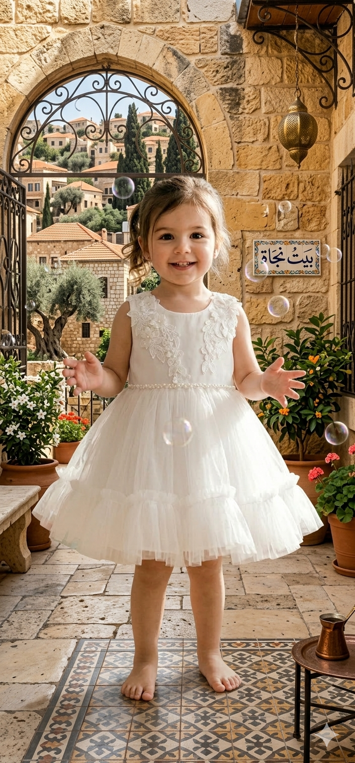 Flower Dress -White