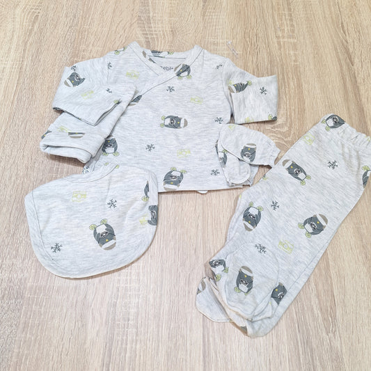 Snowy - 5 pieces cotton hospital set