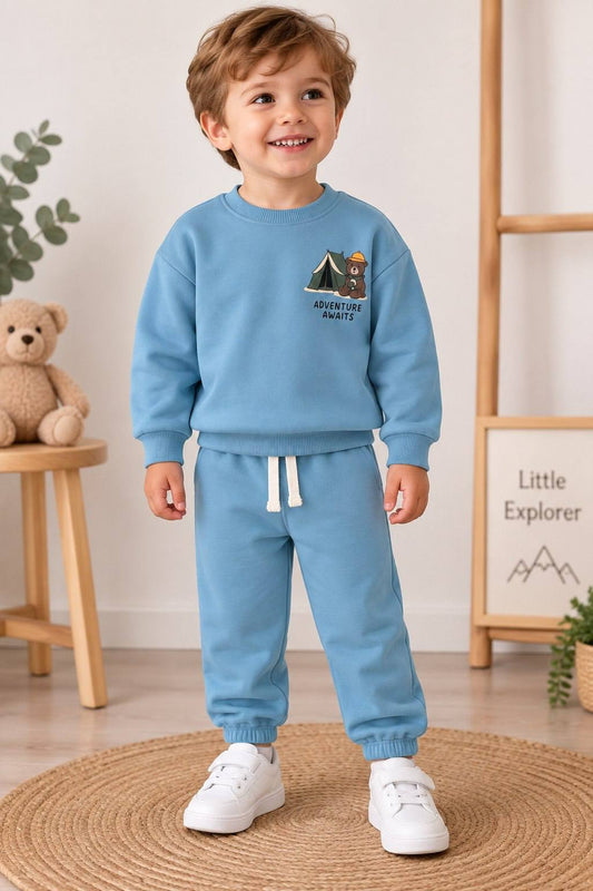 Cotton set blue  adventure awaits_liliboom