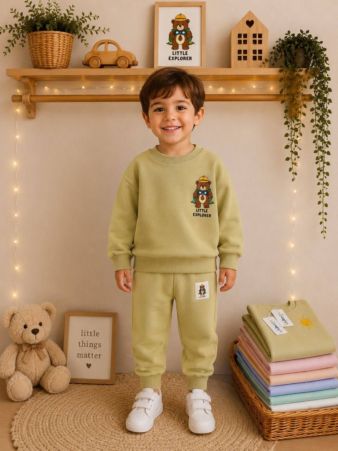 Little explorer green - Cotton Set