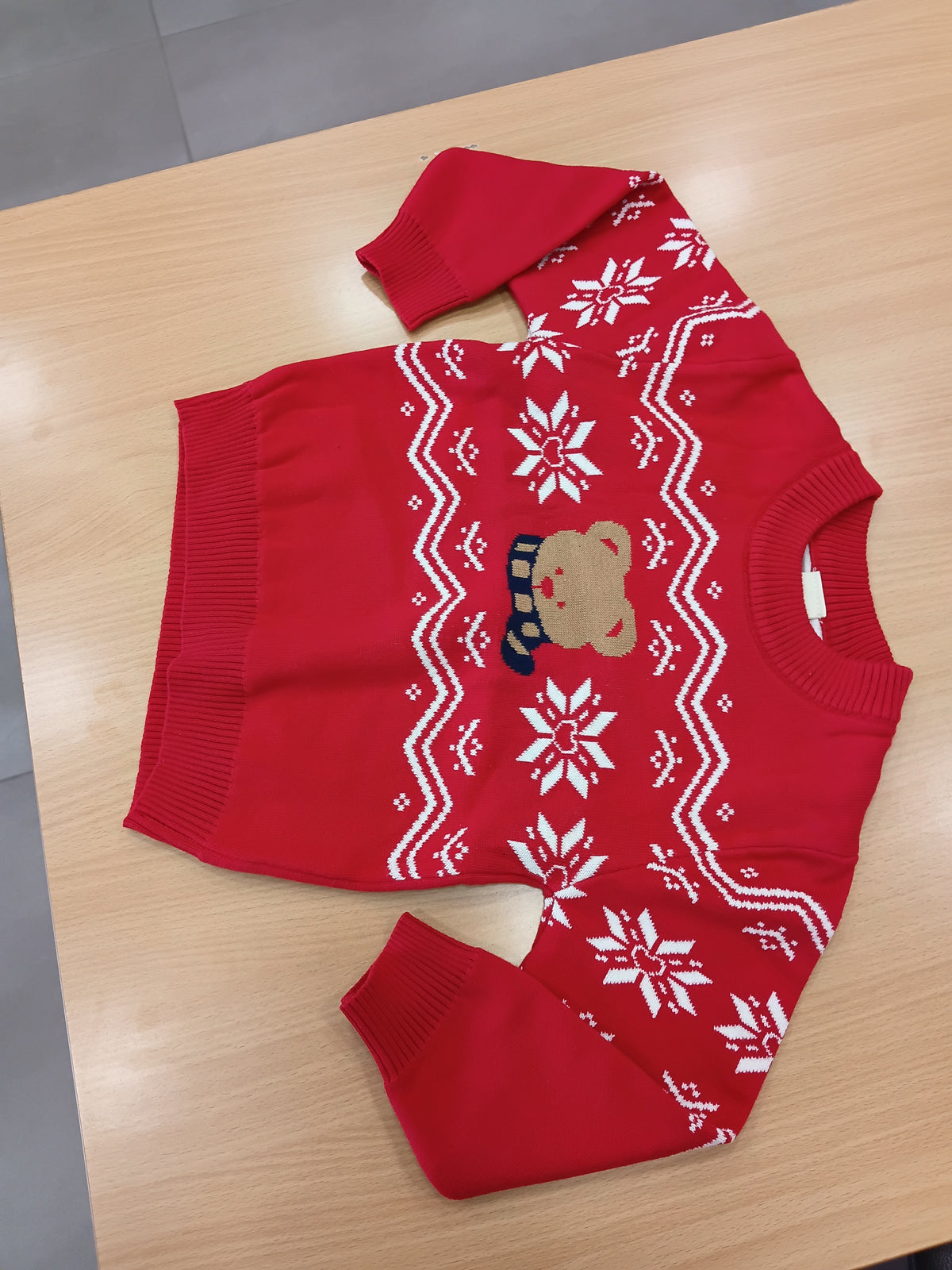 Teddy red christmas  sweater