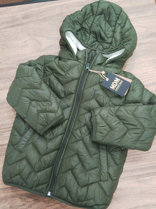 Anorak olive big - fleece inside