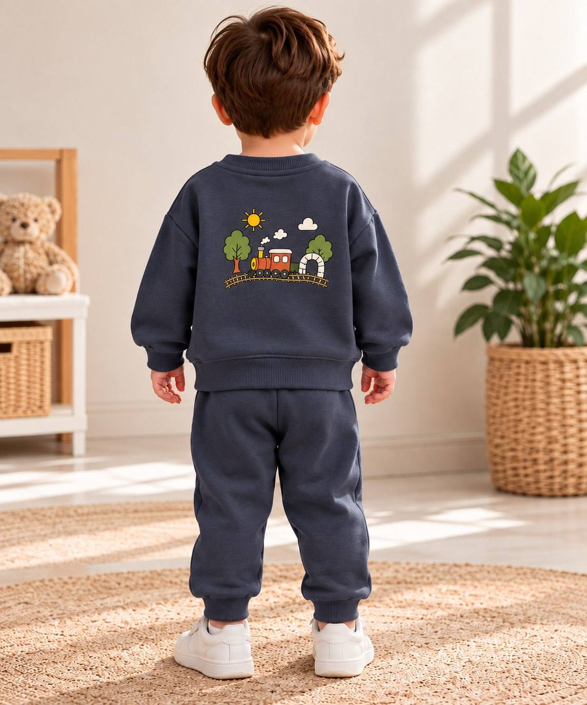 Train Grey  - Cotton Set