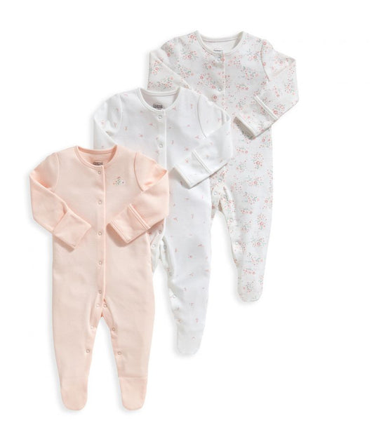 Pinky - pack of 3 cotton overalls