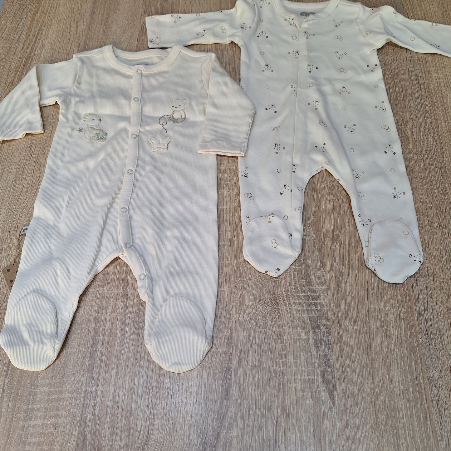 Pack of 2 overall cotton caramell