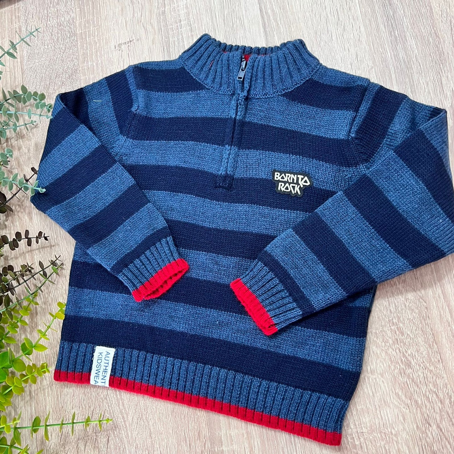 Bornts rock navy/ wool sweater