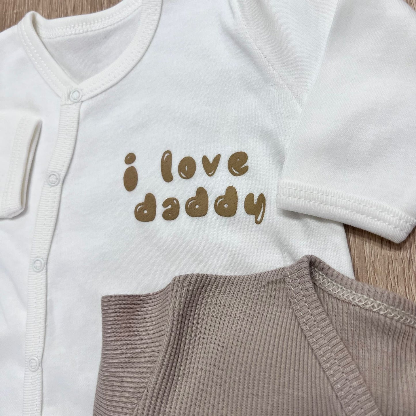 I love daddy - cotton overalls   - high quality