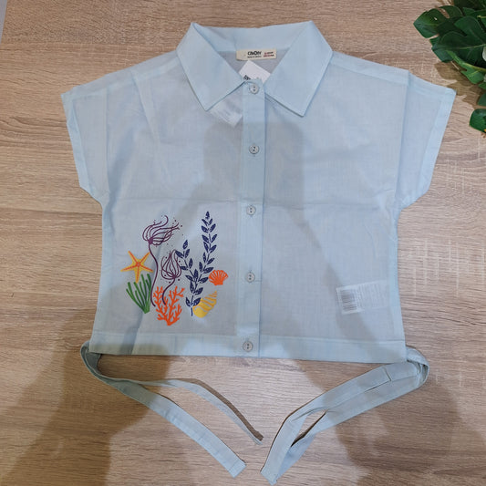 Aqua shirt -Cikoby