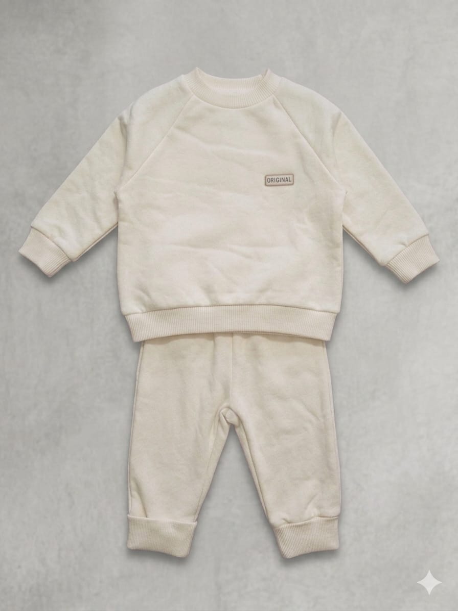 Original Ecru Fleece set - Caramell