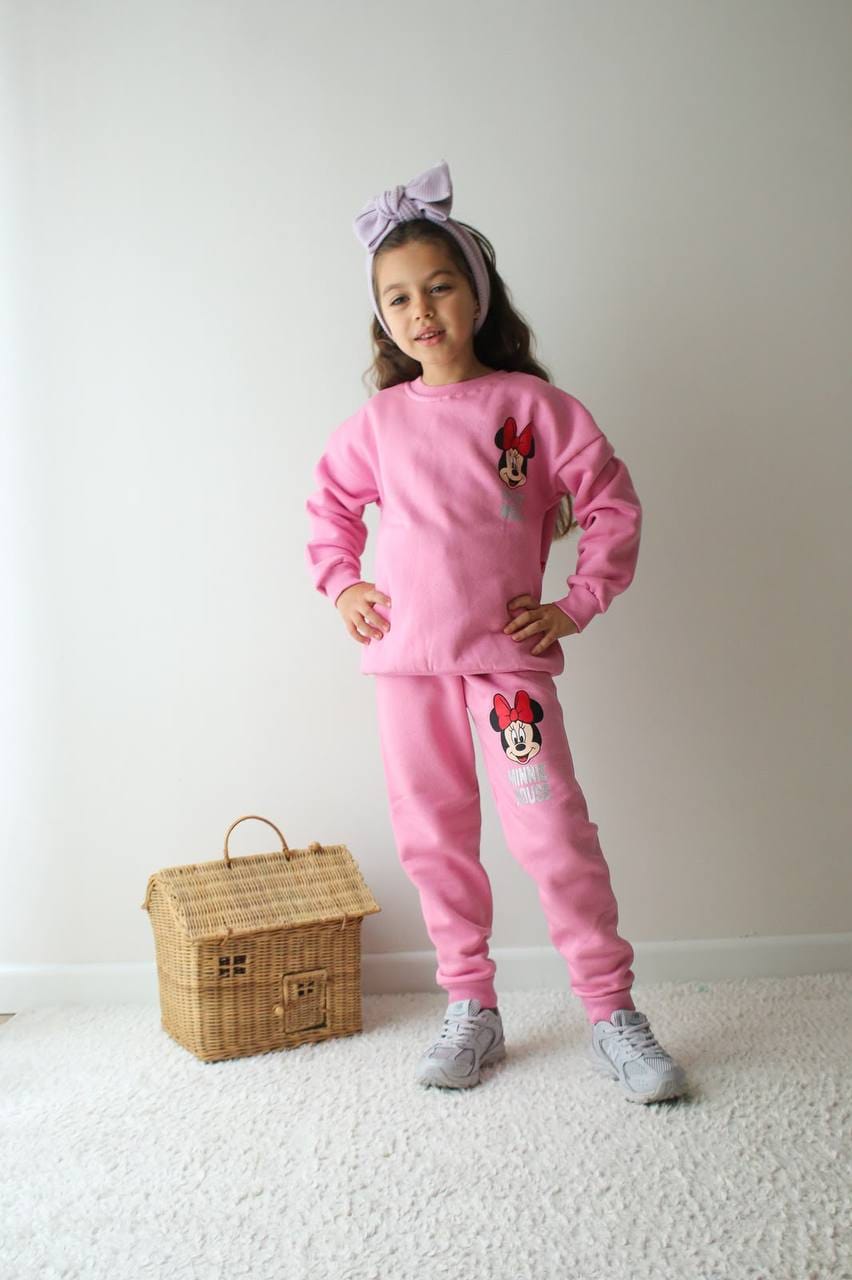 Miki pink fleece set jeliboom
