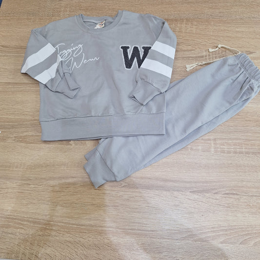 Set cotton grey joyging weur
