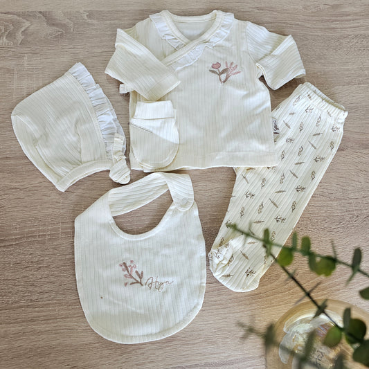 Flowers nude lavender - 5 pieces hospital Set