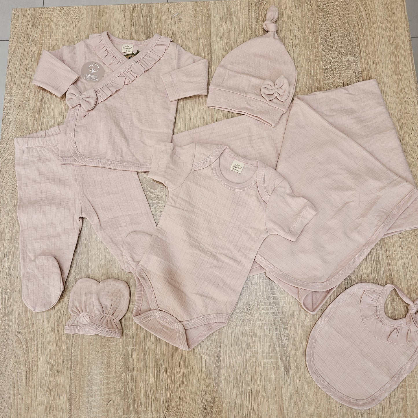 Cotton Hospital set pink 7 pieces