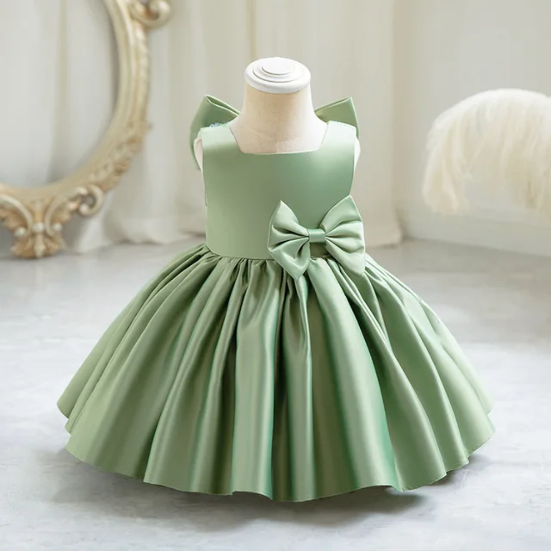 Bow Dress -Green