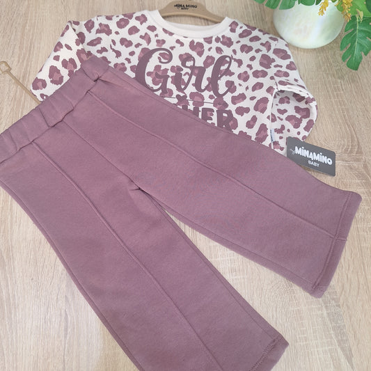 Girl power obergine fleece