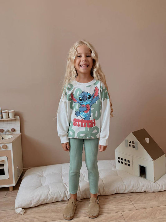 Stitch green - cotton