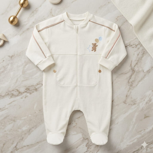 Bear Cotton Overall- Caramell