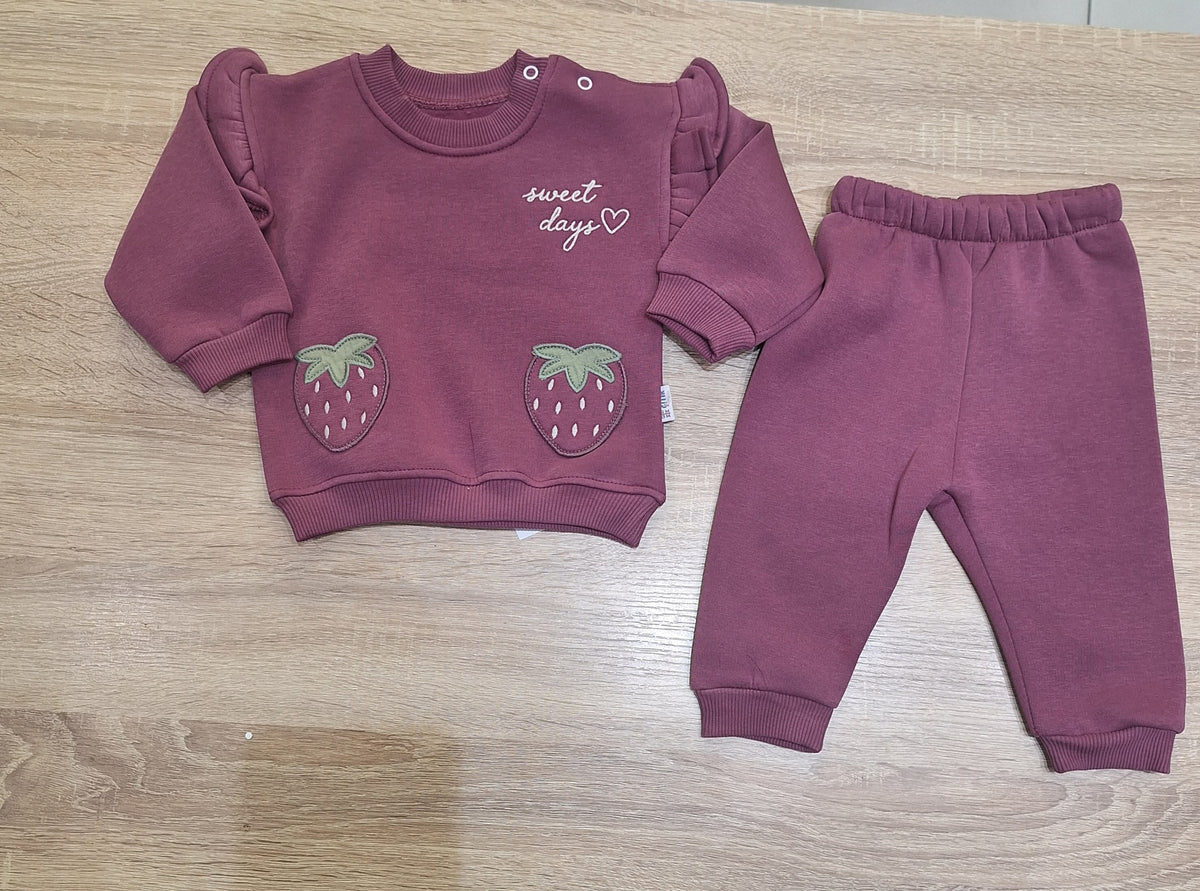 Sweet days purple flecce set
