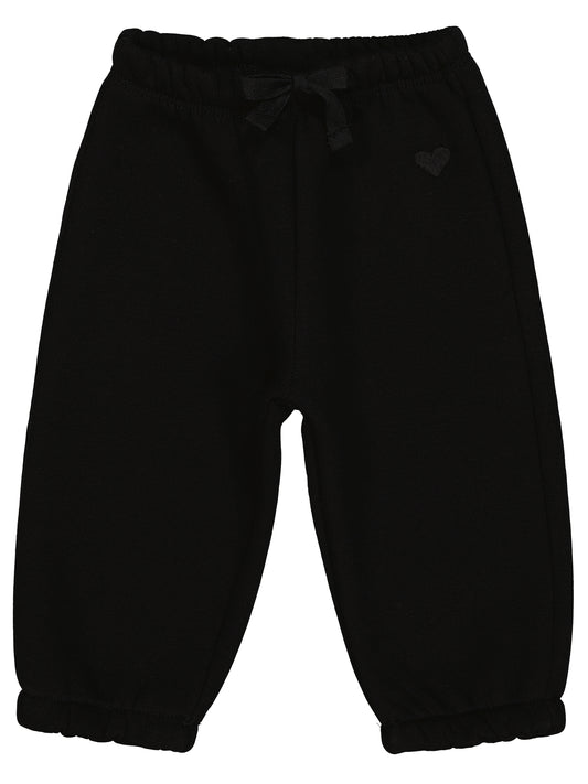 Sweatpant love black - fleece