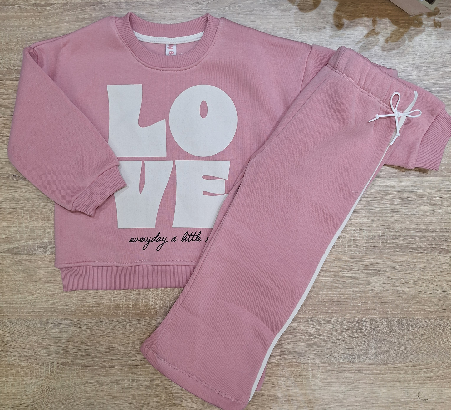 Pink love set fleccee