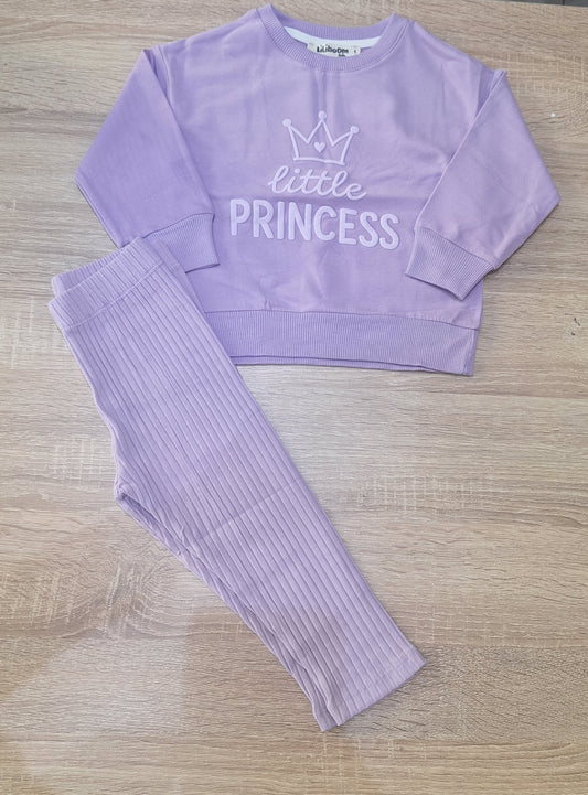 Cotton set llittle princess purple _liliboom