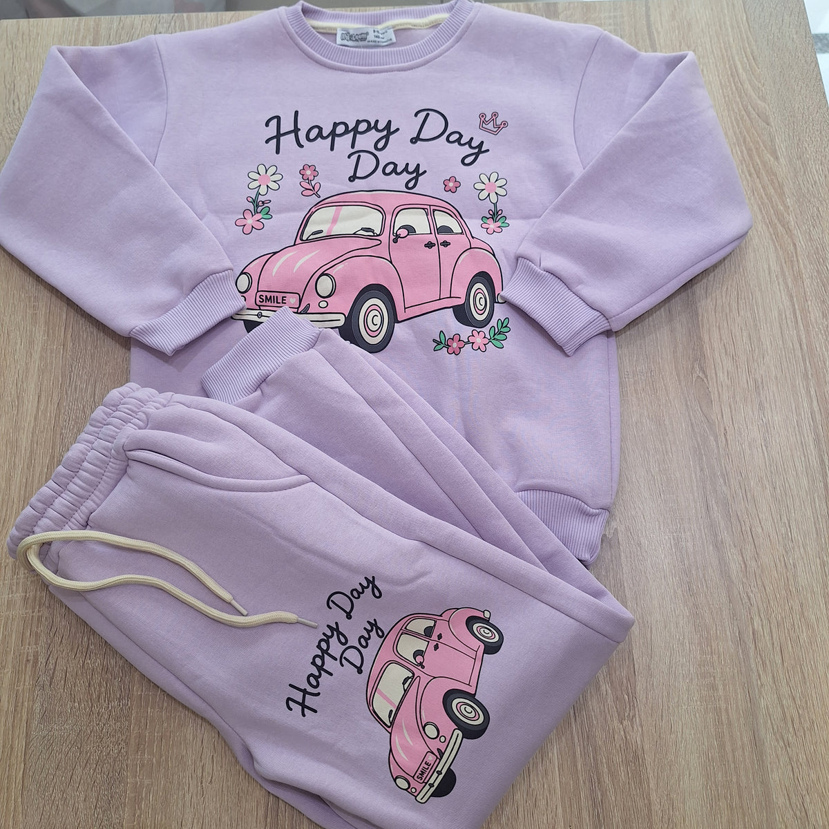 Happy Day purple fleece