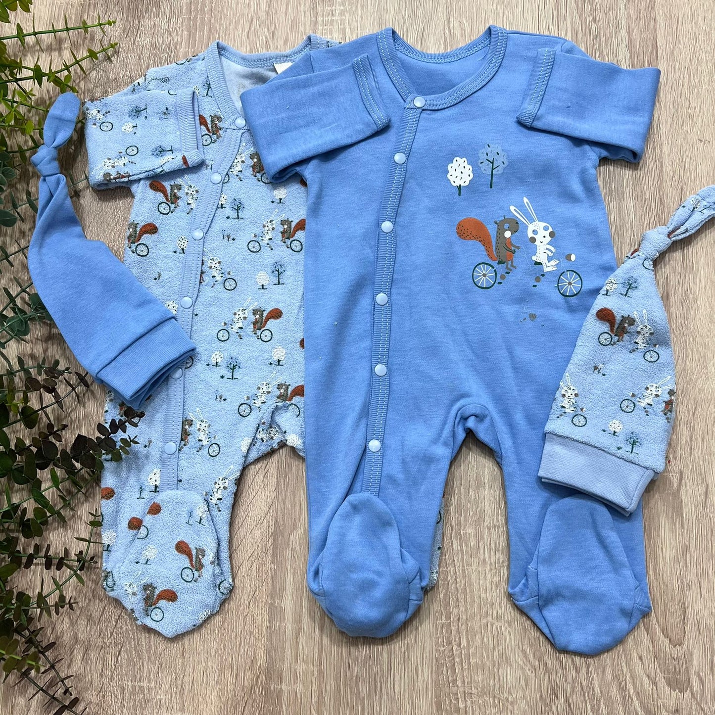 2 cotton overalls  blue - high quality