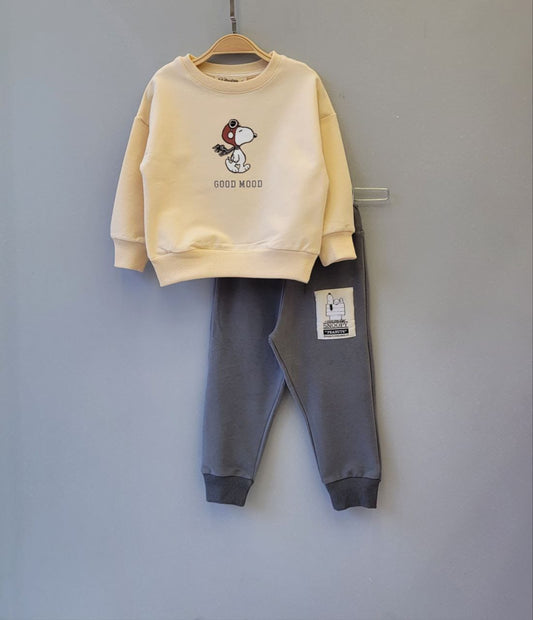 Snoopy grey - cotton set