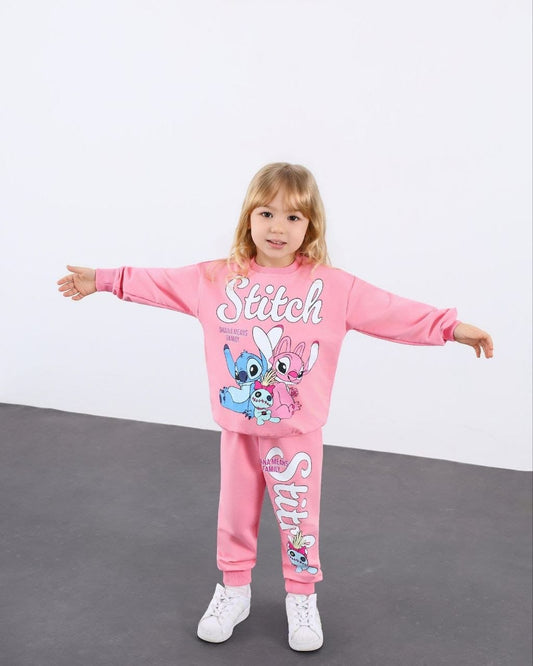 Set cotton stitch pink