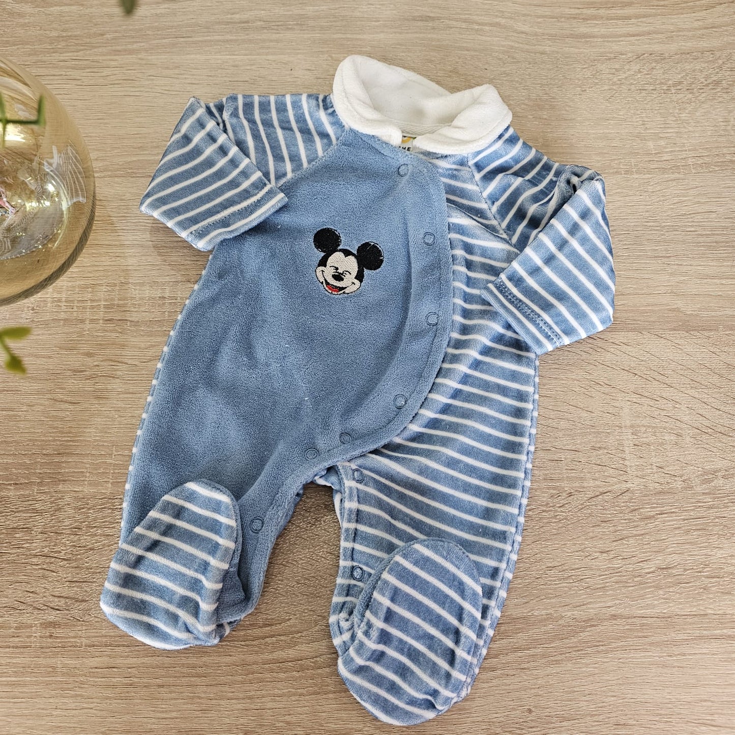 Mickey Blue - velvet overall