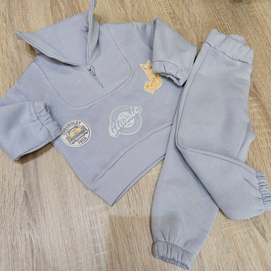 Classic Grey- bebico Fleece set