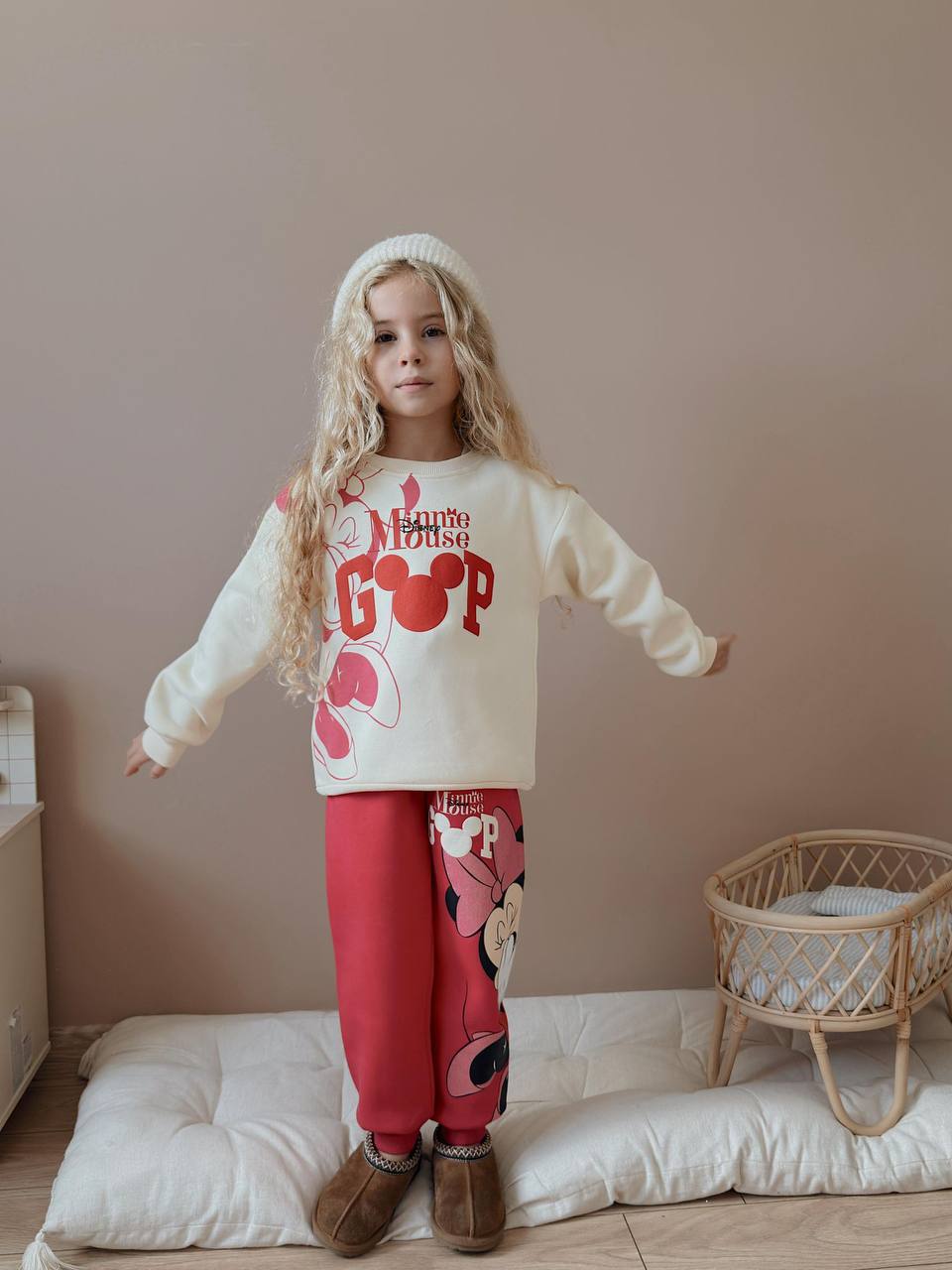 Minnie fuschia Gap- fleece set