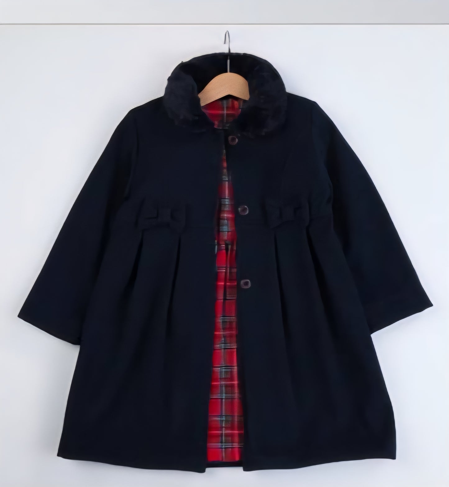 Coat navy & dress
