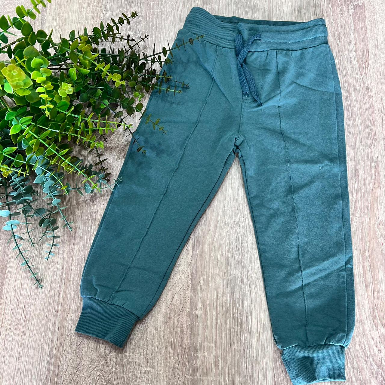 Cotton sweatpant  green - civil