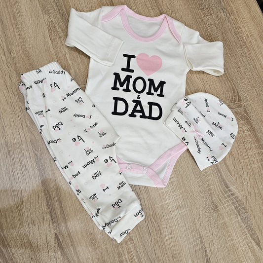 Love pink - 3 pieces set