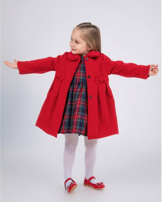 Coat red & dress