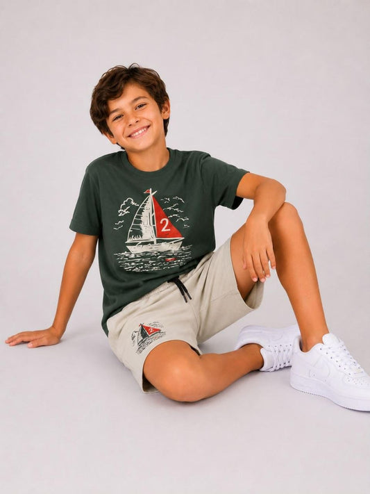 Boat green set - Wikiboom