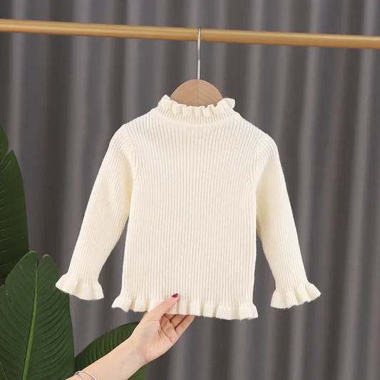 Basic white - high neck